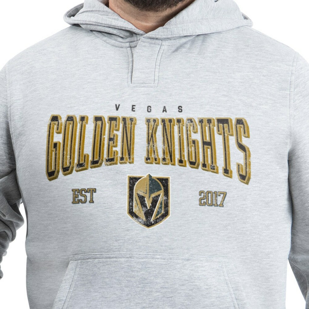 Vegas Golden Knights G-III Sports by Carl Banks Adaptive Classic Team Spirit Fleece Hoodie Gray
