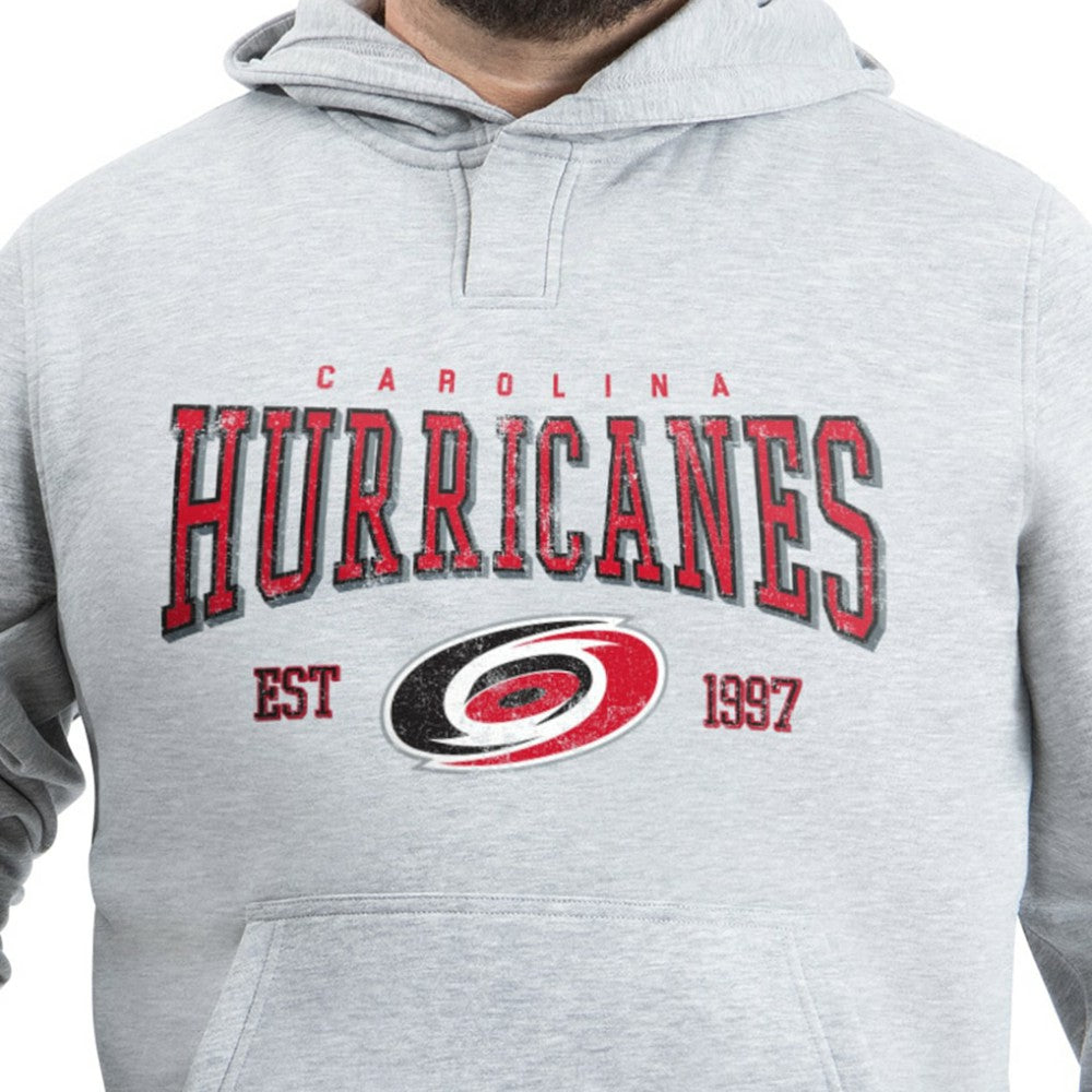 Carolina Hurricanes G-III Sports by Carl Banks Adaptive Classic Team Spirit Fleece Hoodie Gray