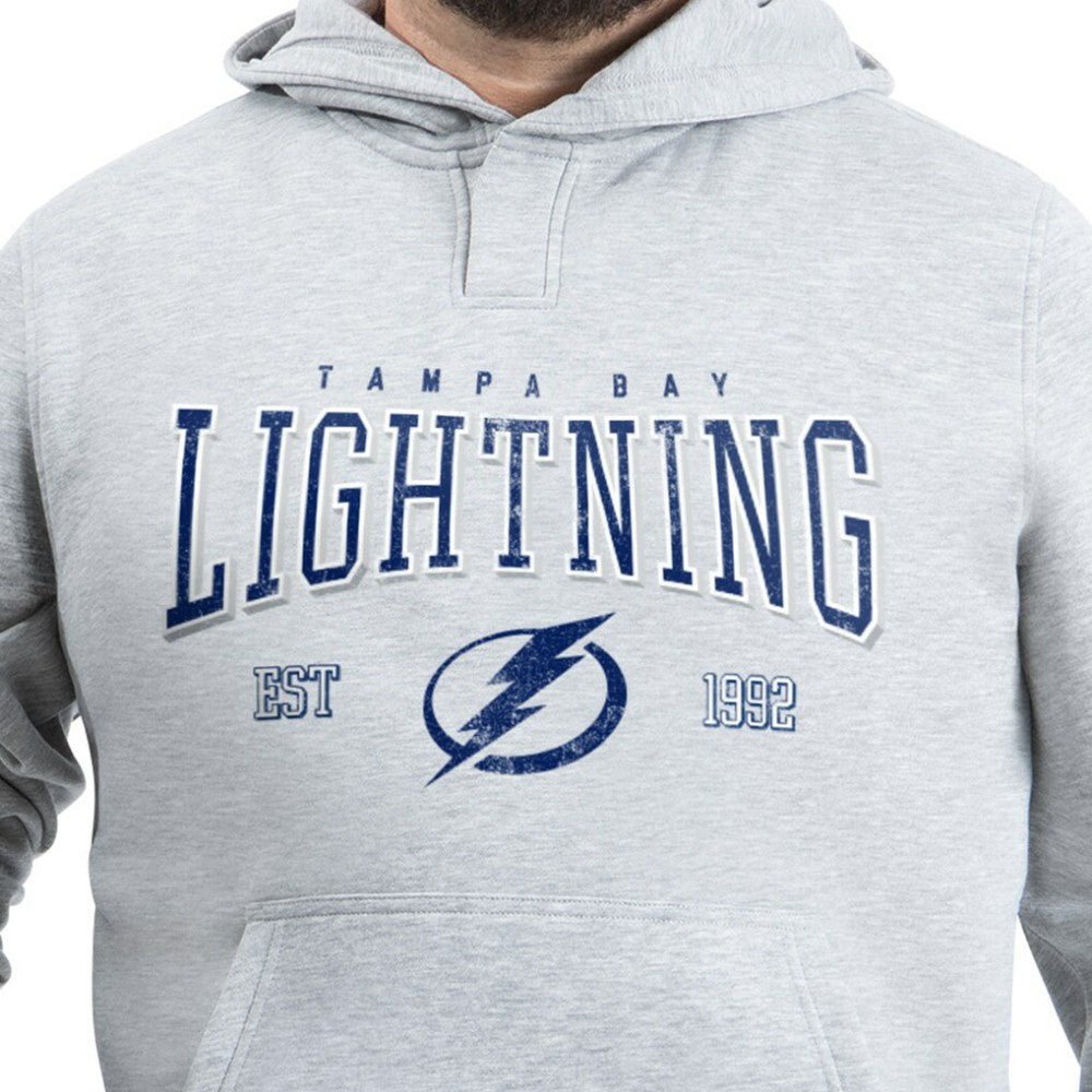 Tampa Bay Lightning G-III Sports by Carl Banks Adaptive Classic Team Spirit Fleece Hoodie Gray