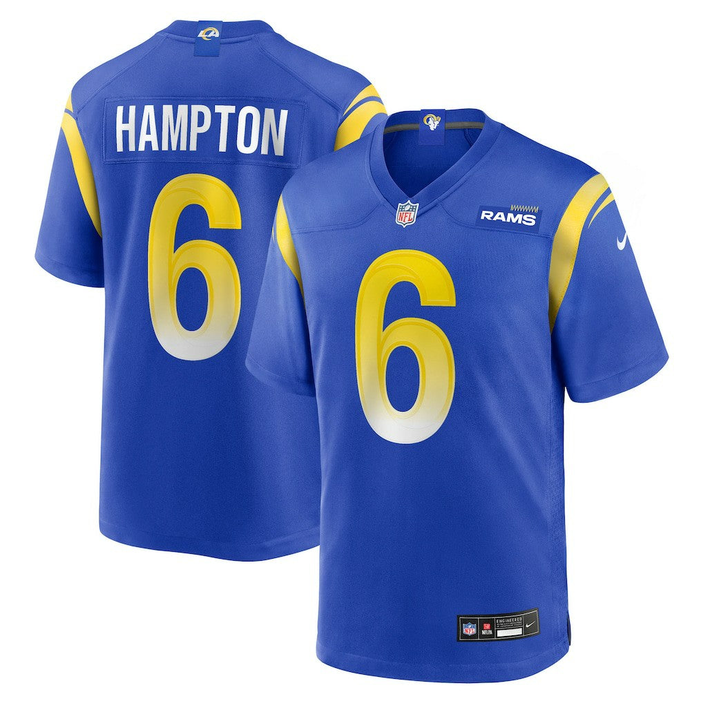Nick Hampton Los Angeles Rams Team Game Jersey - Royal | Nike on sale