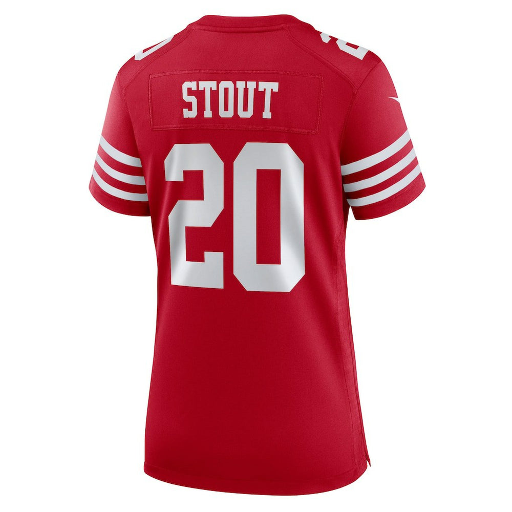 Upton Stout San Francisco 49ers Women's Team Game Jersey - Scarlet | Nike cheap