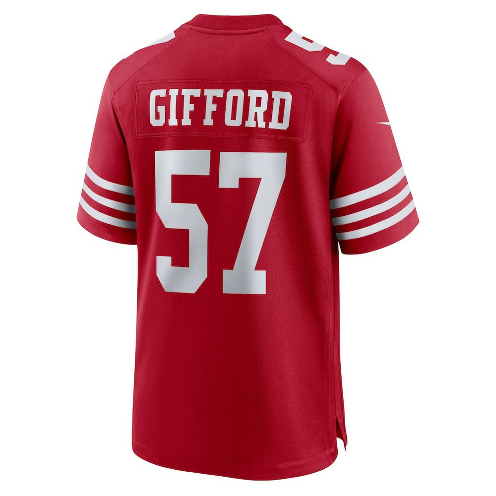 Luke Gifford San Francisco 49ers Team Game Jersey - Scarlet | Nike for sale