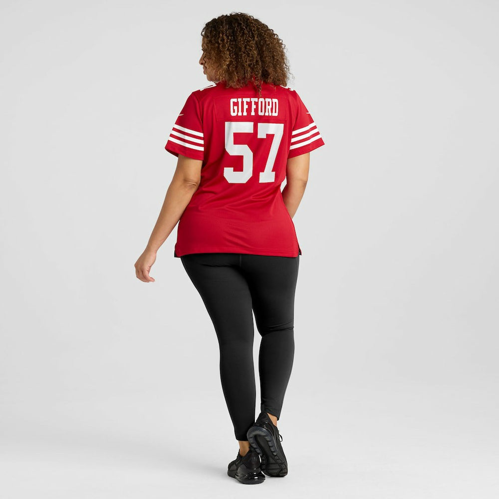 Luke Gifford San Francisco 49ers Women's Team Game Jersey - Scarlet | Nike discount