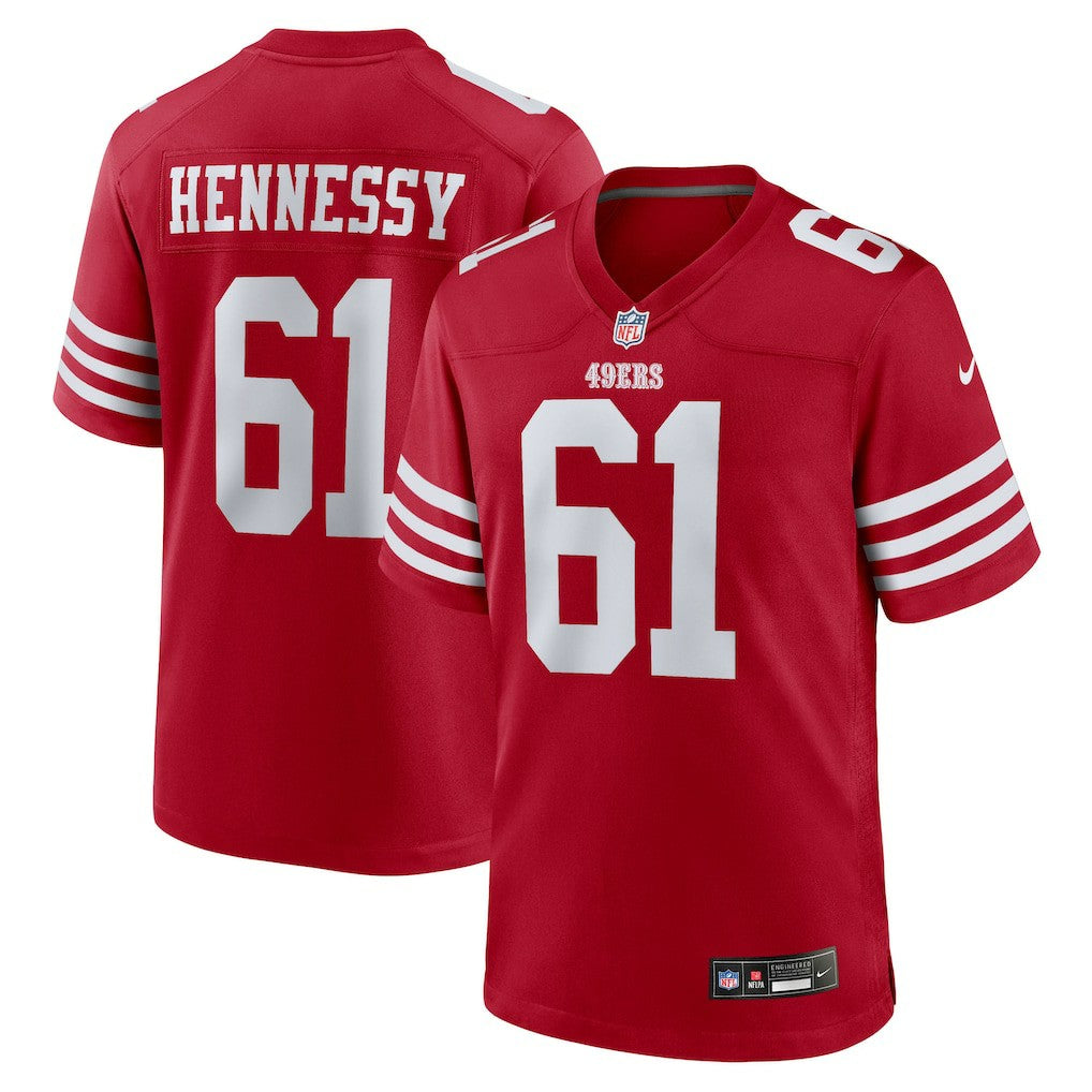Matt Hennessy San Francisco 49ers Team Game Jersey - Scarlet | Nike for sale
