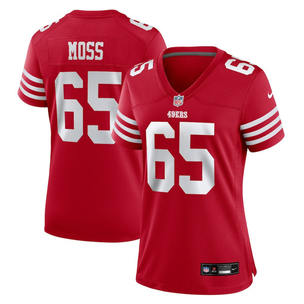 Drew Moss San Francisco 49ers Women's Team Game Jersey - Scarlet | Nike online