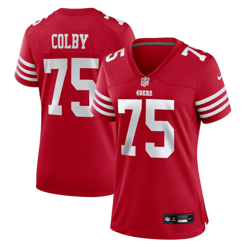 Connor Colby San Francisco 49ers Women's Team Game Jersey - Scarlet | Nike on sale