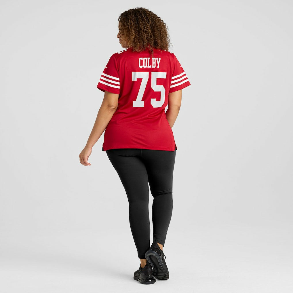 Connor Colby San Francisco 49ers Women's Team Game Jersey - Scarlet | Nike on sale