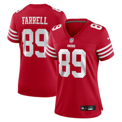 Luke Farrell San Francisco 49ers Women's Team Game Jersey - Scarlet | Nike for sale
