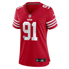 Sam Okuayinonu San Francisco 49ers Women's Team Game Jersey - Scarlet | Nike outlet