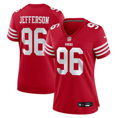 Jordan Jefferson San Francisco 49ers Women's Team Game Jersey - Scarlet | Nike outlet