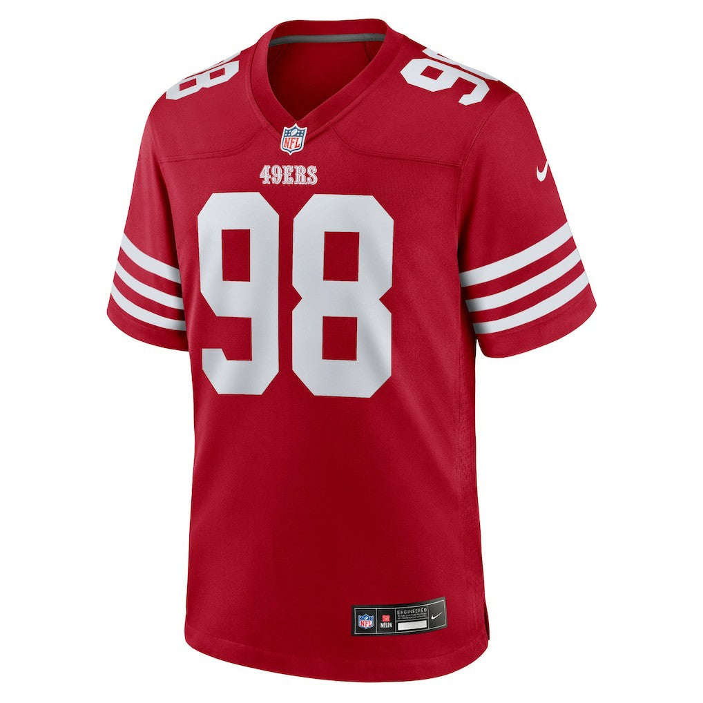 Mykel Williams San Francisco 49ers Team Game Jersey - Scarlet | Nike outlet