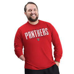 Florida Panthers G-III Sports by Carl Banks Adaptive Mesh Effect Long Sleeve T-Shirt Red