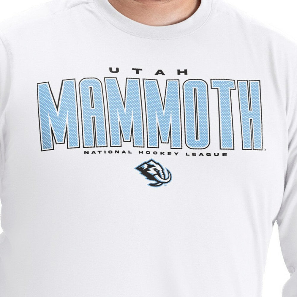 Utah Mammoth G-III Sports by Carl Banks Adaptive Mesh Effect Long Sleeve T-Shirt White