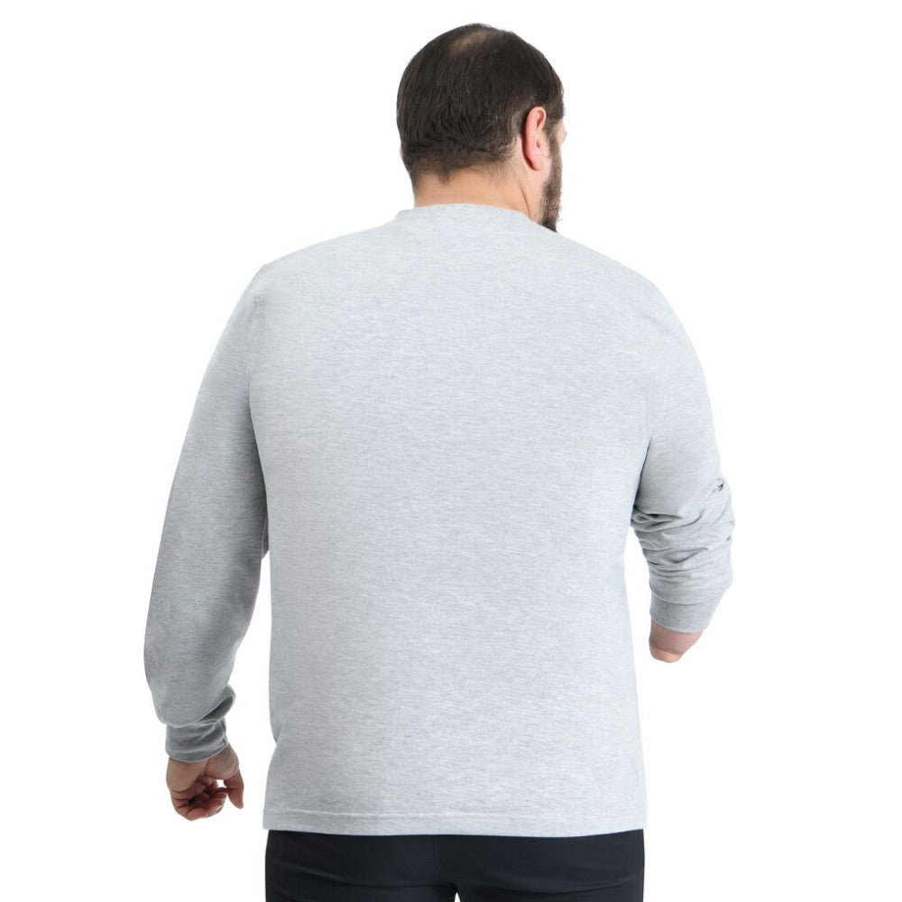 New York Islanders G-III Sports by Carl Banks Adaptive Mesh Effect Long Sleeve T-Shirt Gray
