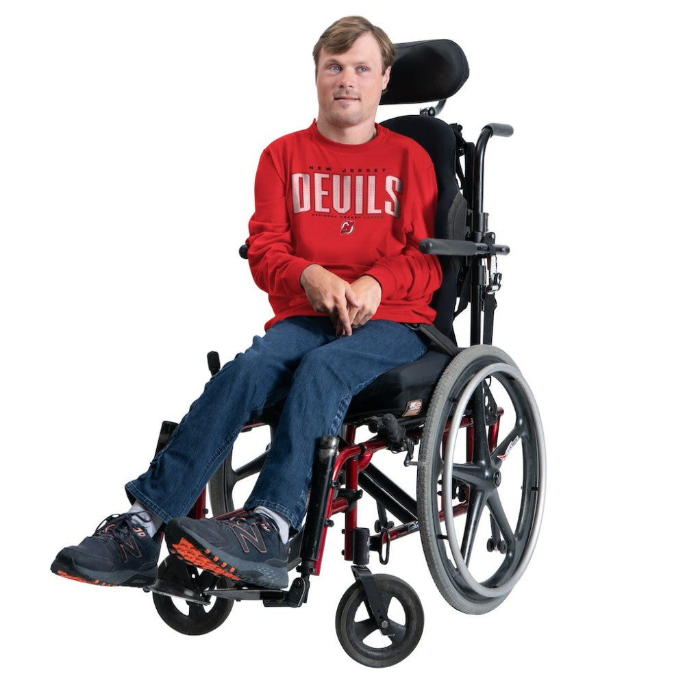 New Jersey Devils G-III Sports by Carl Banks Adaptive Mesh Effect Long Sleeve T-Shirt Red