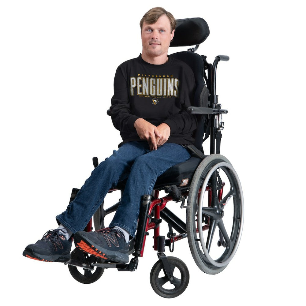 Pittsburgh Penguins G-III Sports by Carl Banks Adaptive Mesh Effect Long Sleeve T-Shirt Black