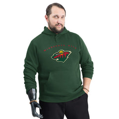 Minnesota Wild G-III Sports by Carl Banks Adaptive Classic Team Arc Fleece Hoodie Green