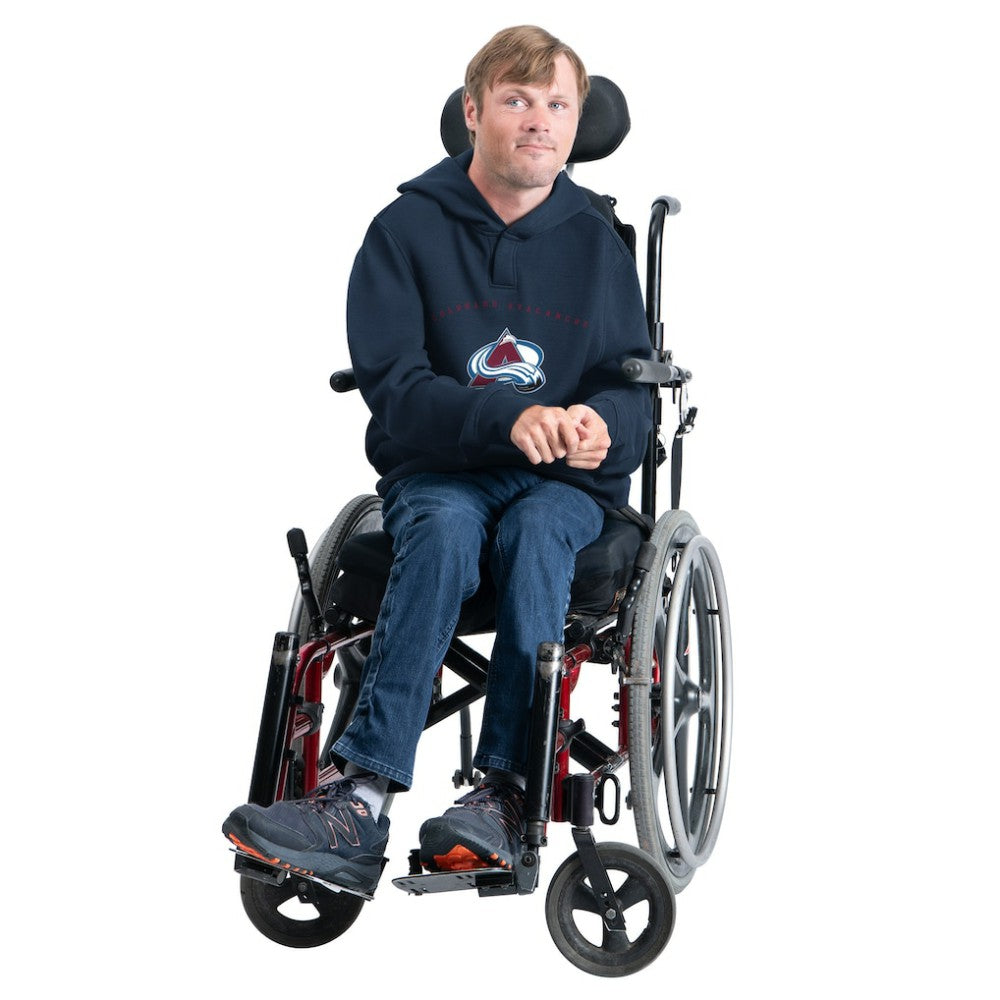 Colorado Avalanche G-III Sports by Carl Banks Adaptive Classic Team Arc Fleece Hoodie Navy