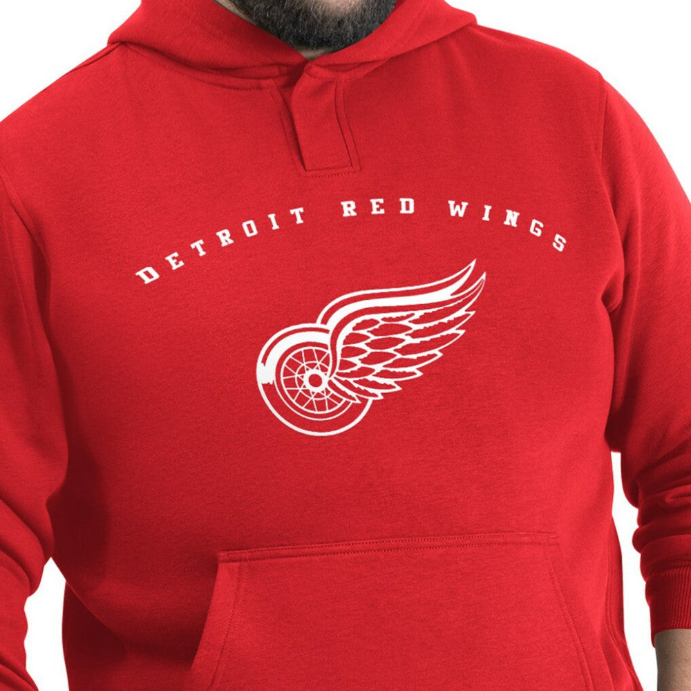 Detroit Red Wings G-III Sports by Carl Banks Adaptive Classic Team Arc Fleece Hoodie Red