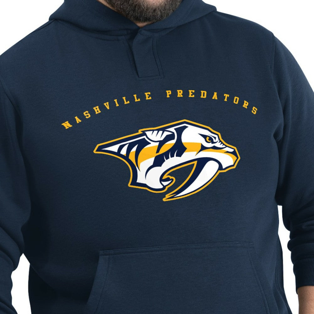 Nashville Predators G-III Sports by Carl Banks Adaptive Classic Team Arc Fleece Hoodie Navy