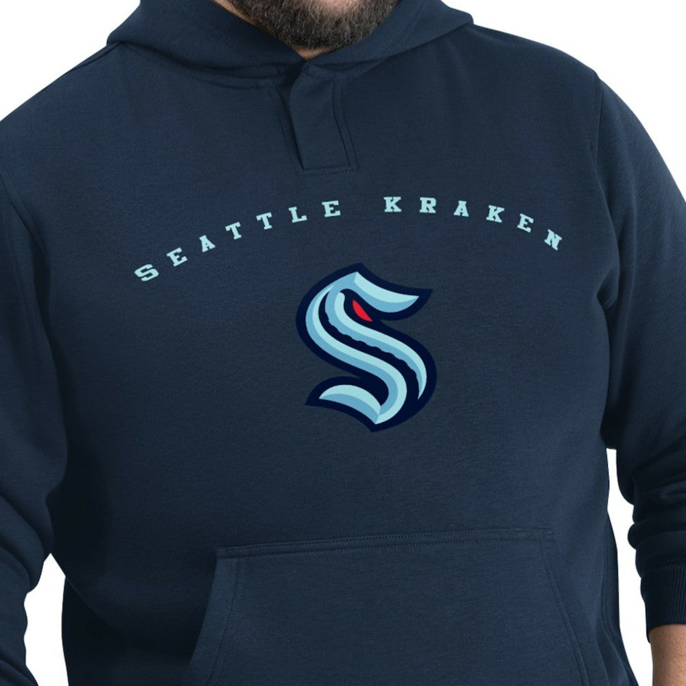 Seattle Kraken G-III Sports by Carl Banks Adaptive Classic Team Arc Fleece Hoodie Deep Sea Blue