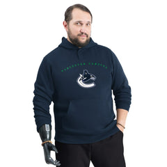 Vancouver Canucks G-III Sports by Carl Banks Adaptive Classic Team Arc Fleece Hoodie Navy