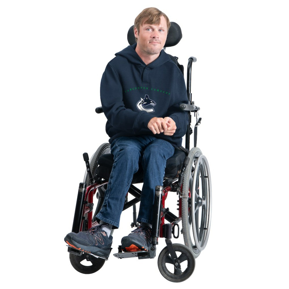 Vancouver Canucks G-III Sports by Carl Banks Adaptive Classic Team Arc Fleece Hoodie Navy