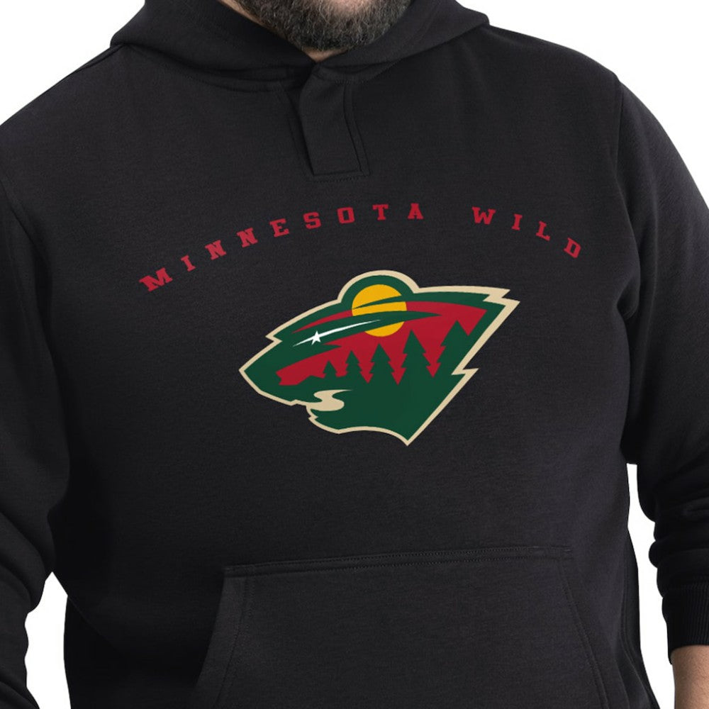 Minnesota Wild G-III Sports by Carl Banks Adaptive Classic Team Arc Fleece Hoodie Black
