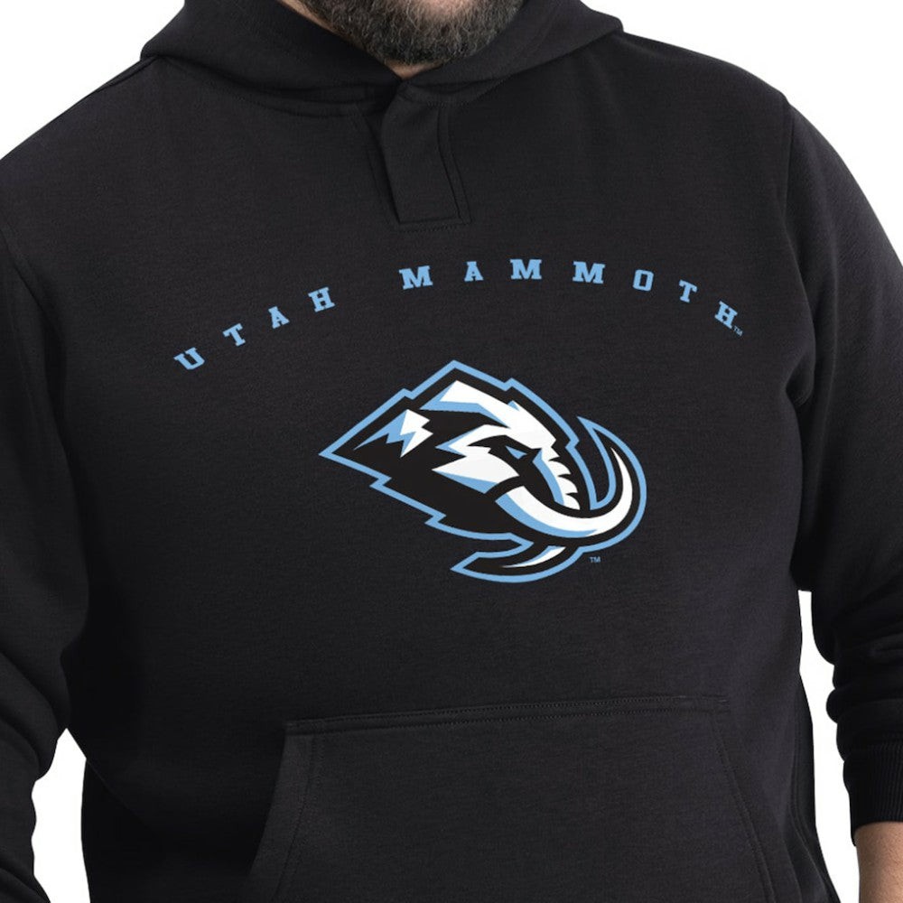 Utah Mammoth G-III Sports by Carl Banks Adaptive Classic Team Arc Fleece Hoodie Black