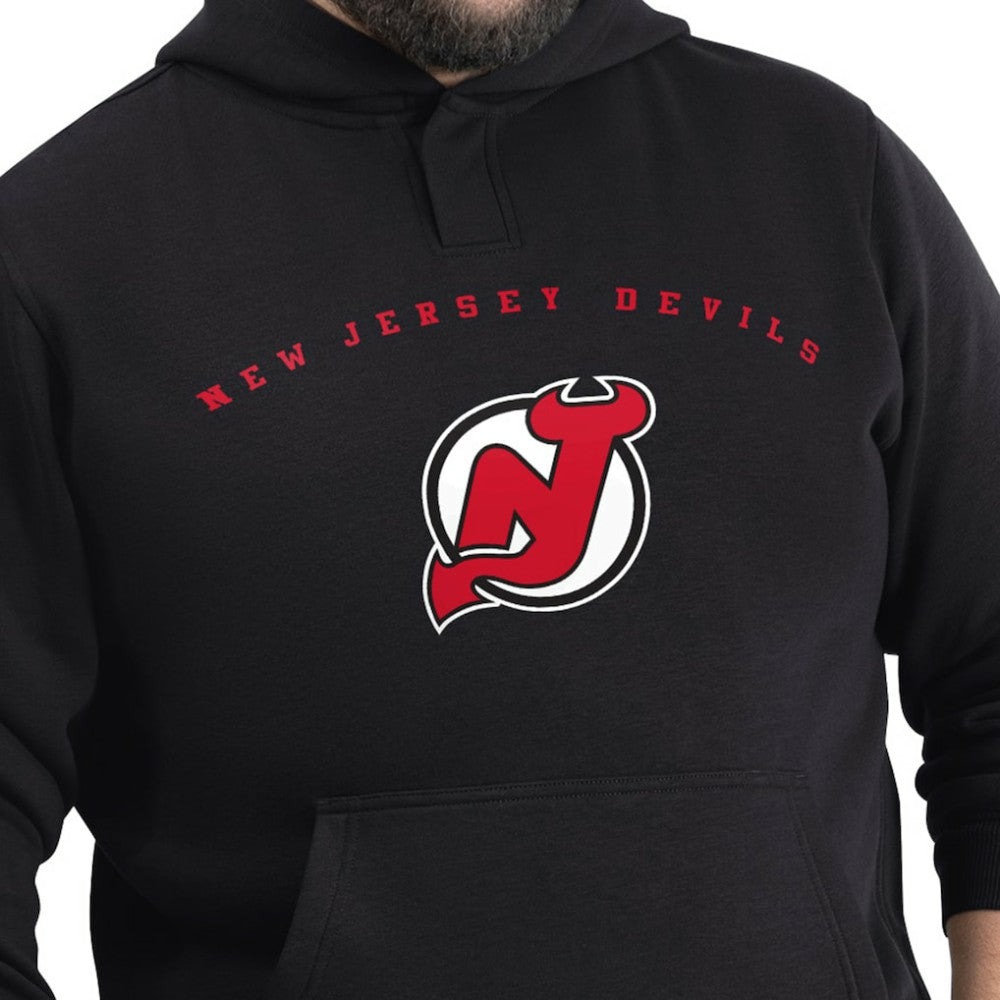 New Jersey Devils G-III Sports by Carl Banks Adaptive Classic Team Arc Fleece Hoodie Black