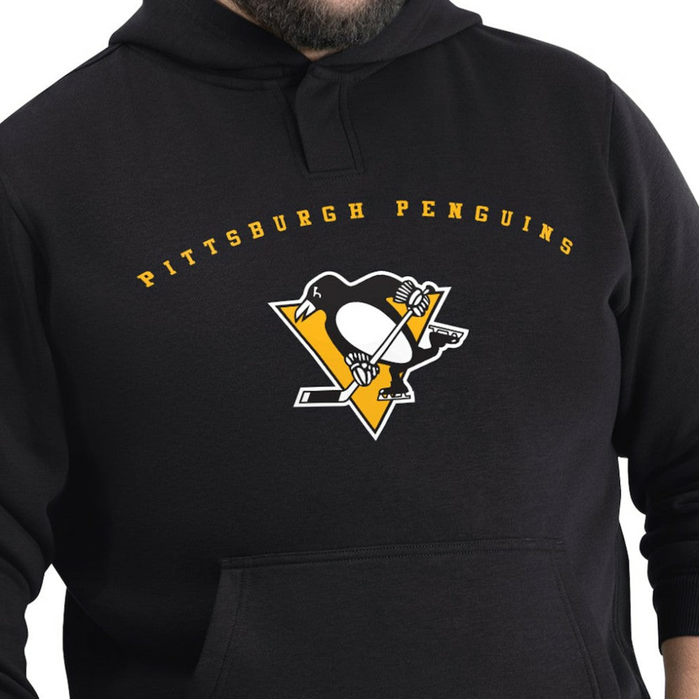 Pittsburgh Penguins G-III Sports by Carl Banks Adaptive Classic Team Arc Fleece Hoodie Black