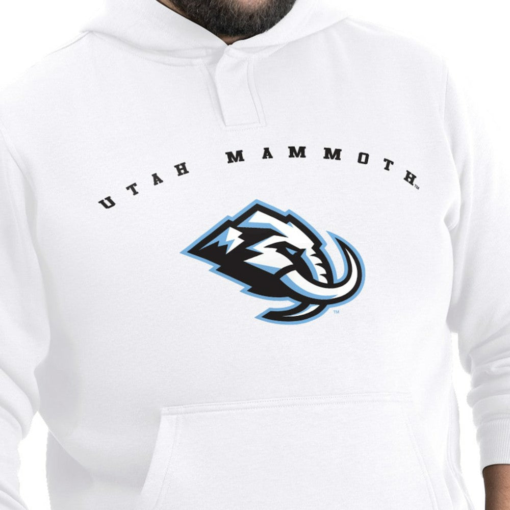 Utah Mammoth G-III Sports by Carl Banks Adaptive Classic Team Arc Fleece Hoodie White