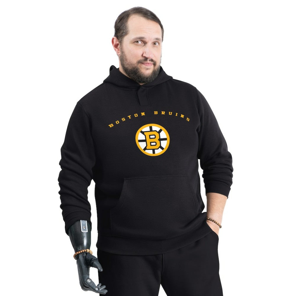 Boston Bruins G-III Sports by Carl Banks Adaptive Classic Team Arc Fleece Hoodie Black