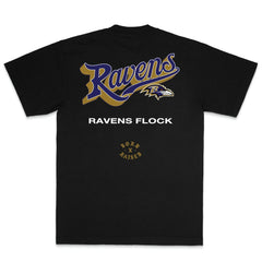 Baltimore Ravens Born x Raised Unisex Pro Script T-Shirt - Black cheap