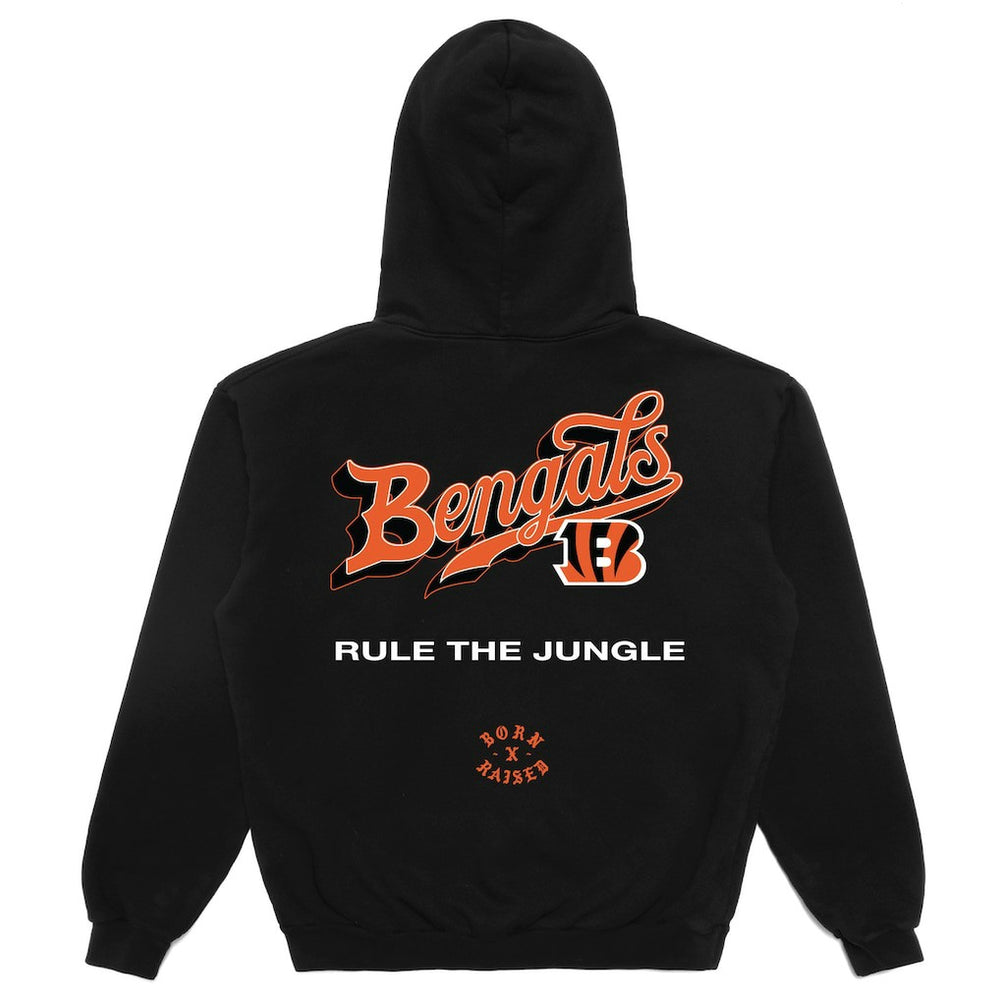 Cincinnati Bengals Born x Raised Unisex Pro Script Hoodie - Black cheap