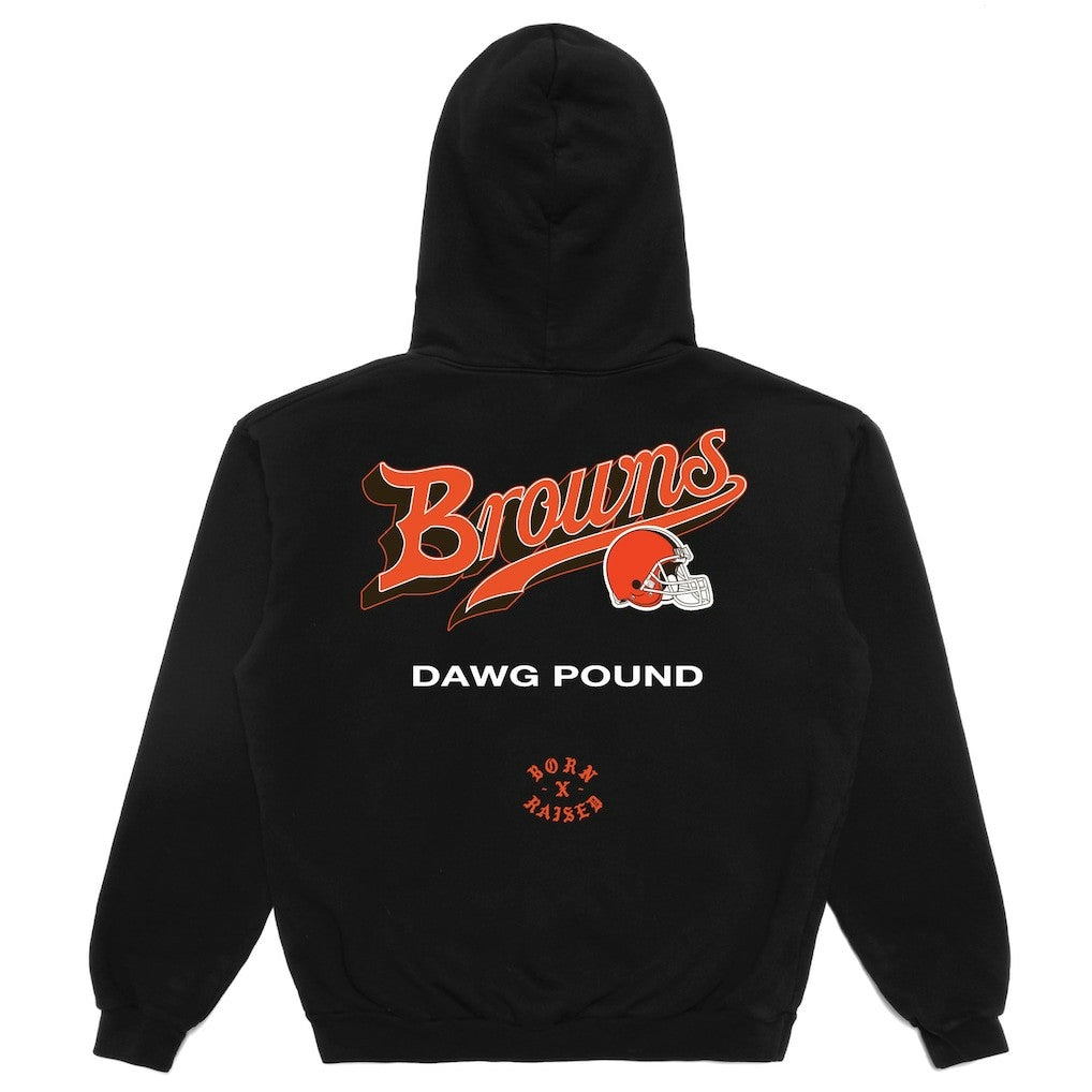 Cleveland Browns Born x Raised Unisex Pro Script Hoodie - Black for sale