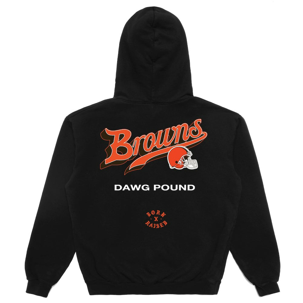 Cleveland Browns Born x Raised Unisex Pro Script Hoodie - Black for sale