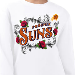 Phoenix Suns G-III 4Her by Carl Banks Women's Roses Fleece Tri-Blend Sweatshirt - White shop