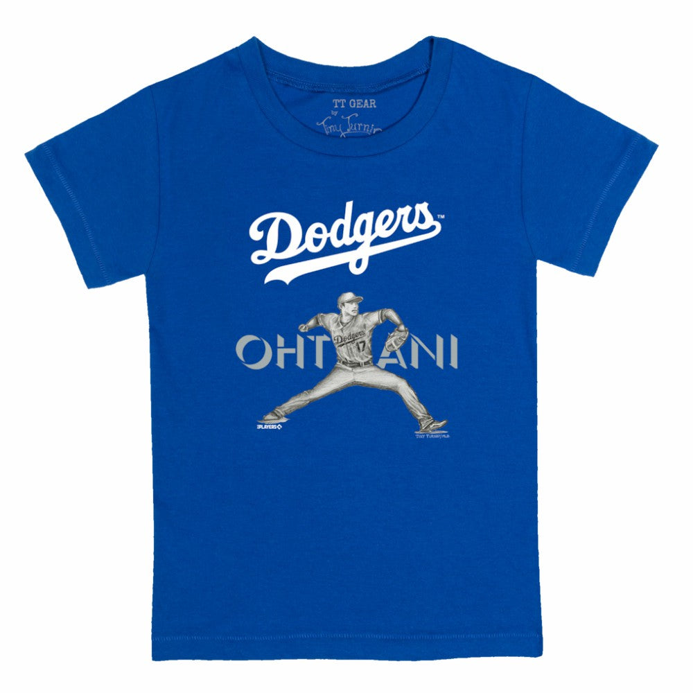 Shohei Ohtani Los Angeles Dodgers Tiny Turnip Youth Pitch Graphic T-Shirt - Royal