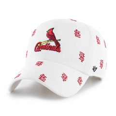 St. Louis Cardinals Women's Confetti Clean Up Adjustable Hat - White | 47 brand