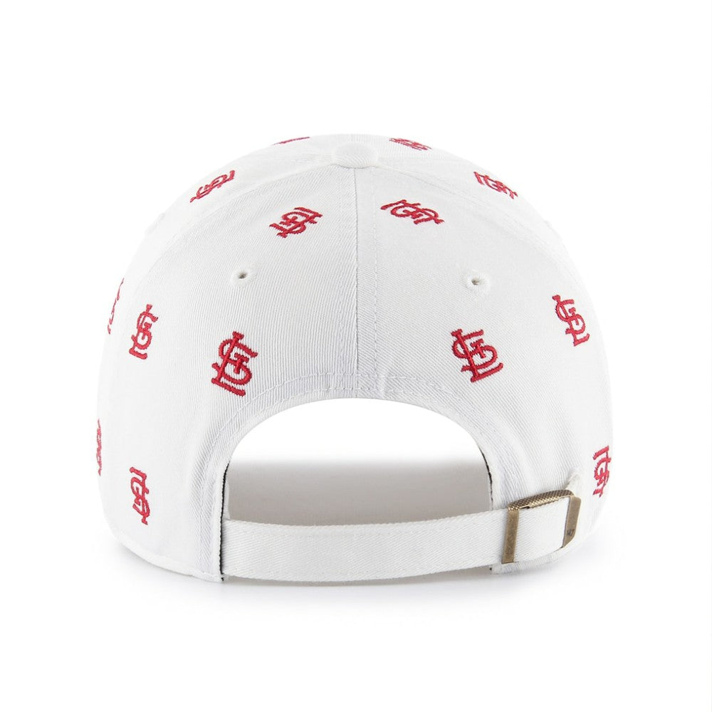 St. Louis Cardinals Women's Confetti Clean Up Adjustable Hat - White | 47 brand