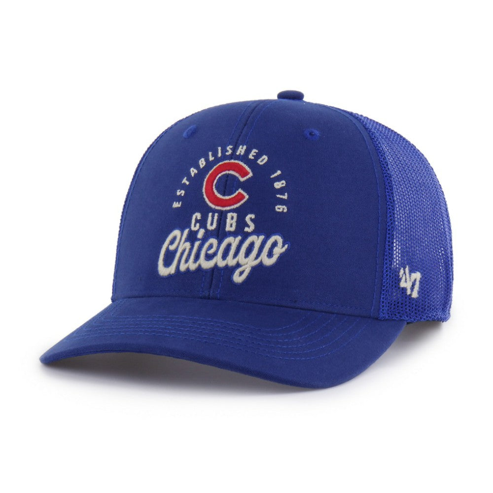 Chicago Cubs Pitstop Trucker Adjustable Hat - Royal | 47 brand