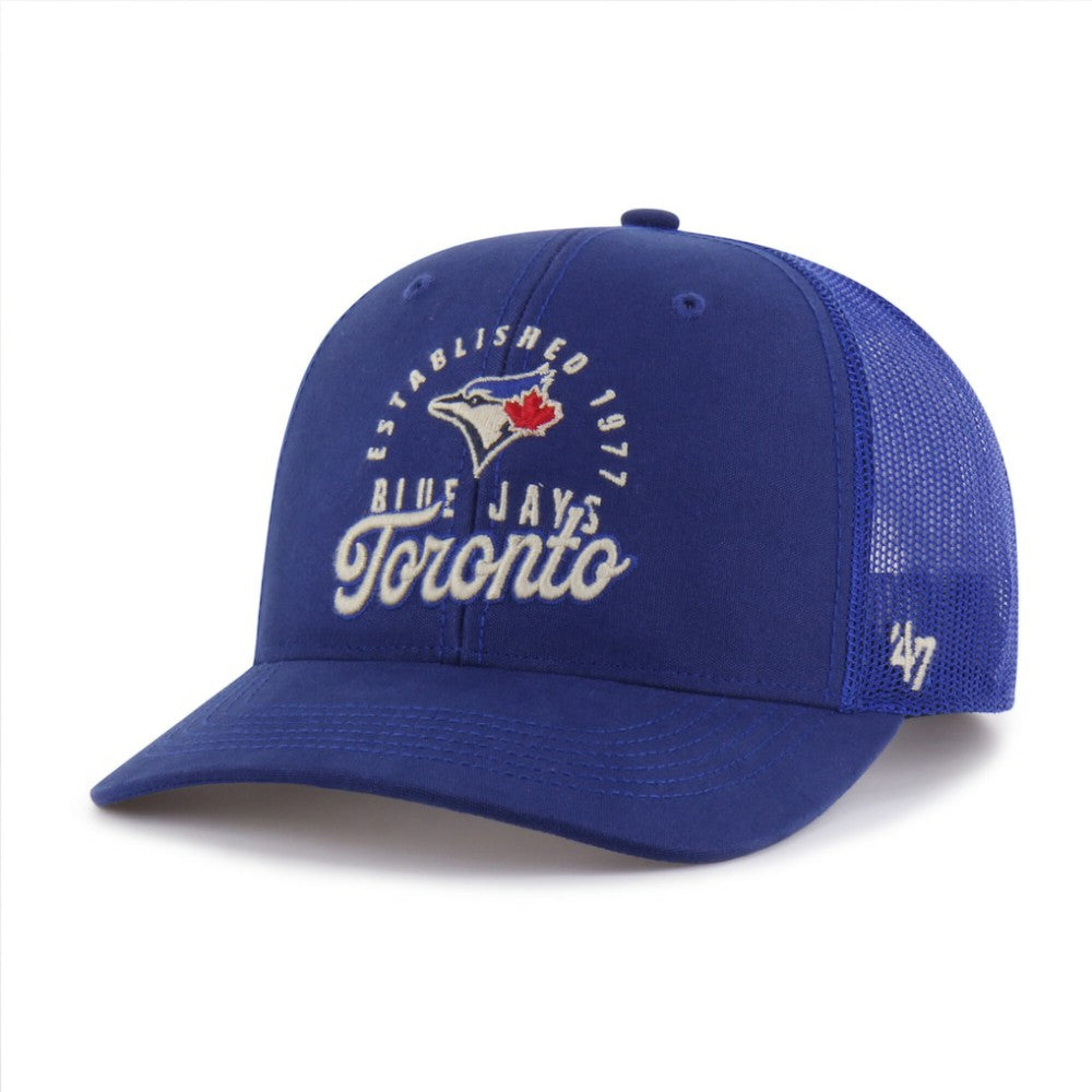 Toronto Blue Jays Pitstop Trucker Adjustable Hat - Royal | 47 brand