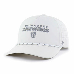 Milwaukee Brewers Forward Vault Hitch Adjustable Hat - White | 47 brand