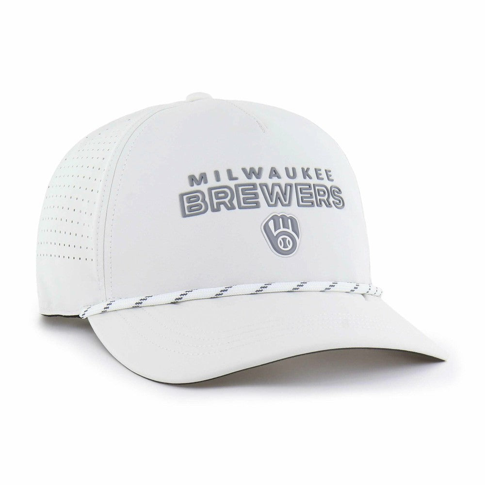 Milwaukee Brewers Forward Vault Hitch Adjustable Hat - White | 47 brand
