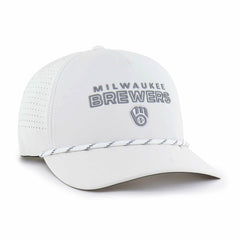 Milwaukee Brewers Forward Vault Hitch Adjustable Hat - White | 47 brand