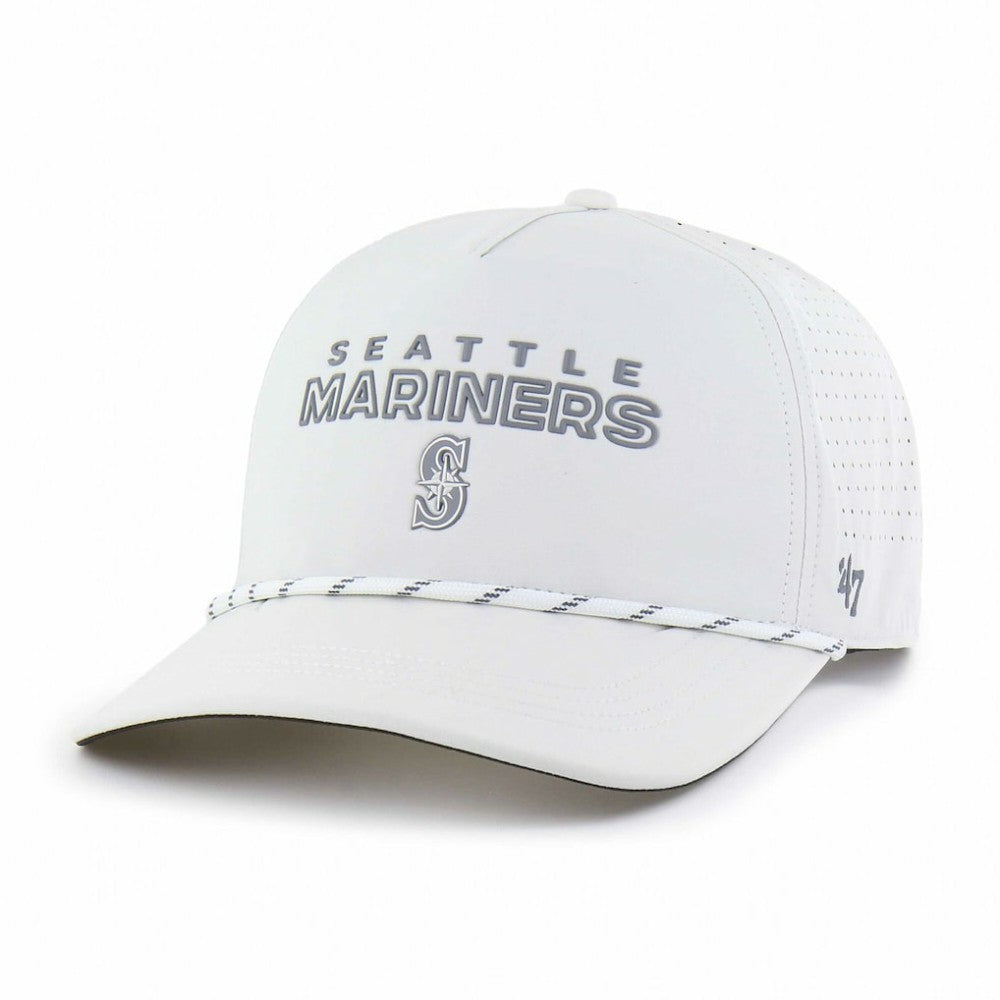 Seattle Mariners Forward Vault Hitch Adjustable Hat - White | 47 brand