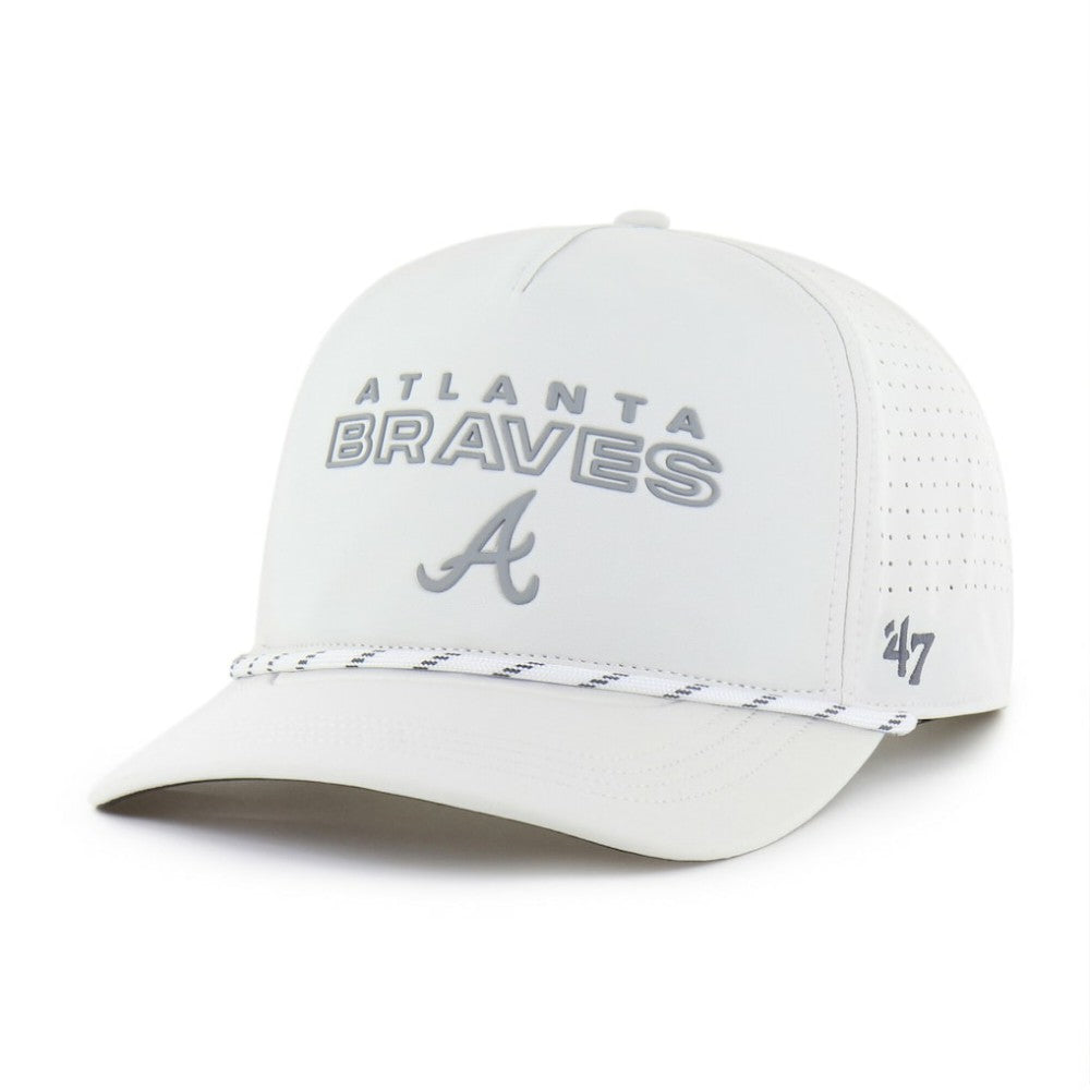 Atlanta Braves Forward Vault Hitch Adjustable Hat - White | 47 brand