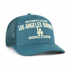 Los Angeles Dodgers Contemporary Hitch Adjustable Trucker Hat - Teal | 47 brand