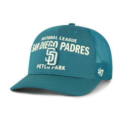 San Diego Padres Contemporary Hitch Adjustable Trucker Hat - Teal | 47 brand